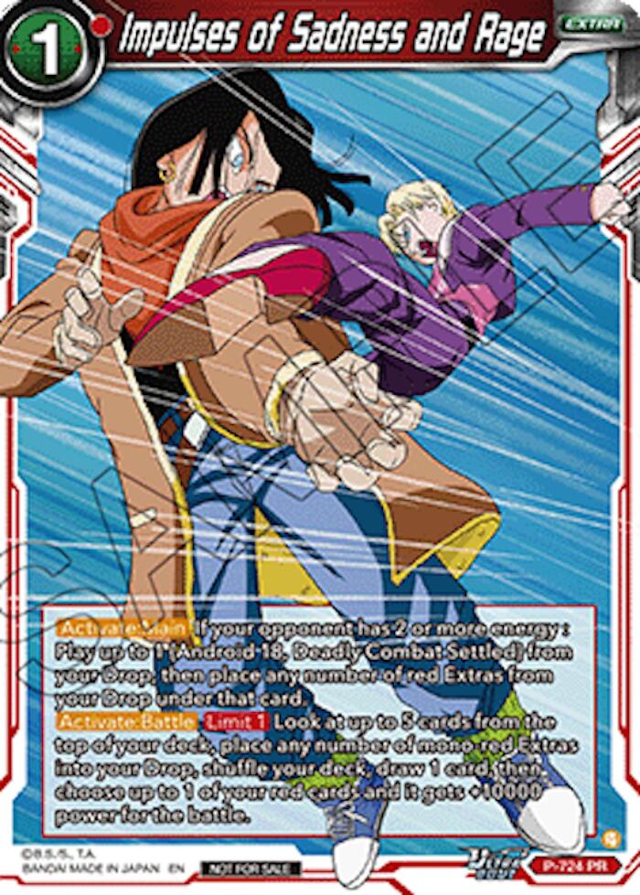Impulses of Sadness and Rage (Ultra-Bout Series Tournament Pack Vol.2) (P-724) [Tournament Promotion Cards] | Devastation Store