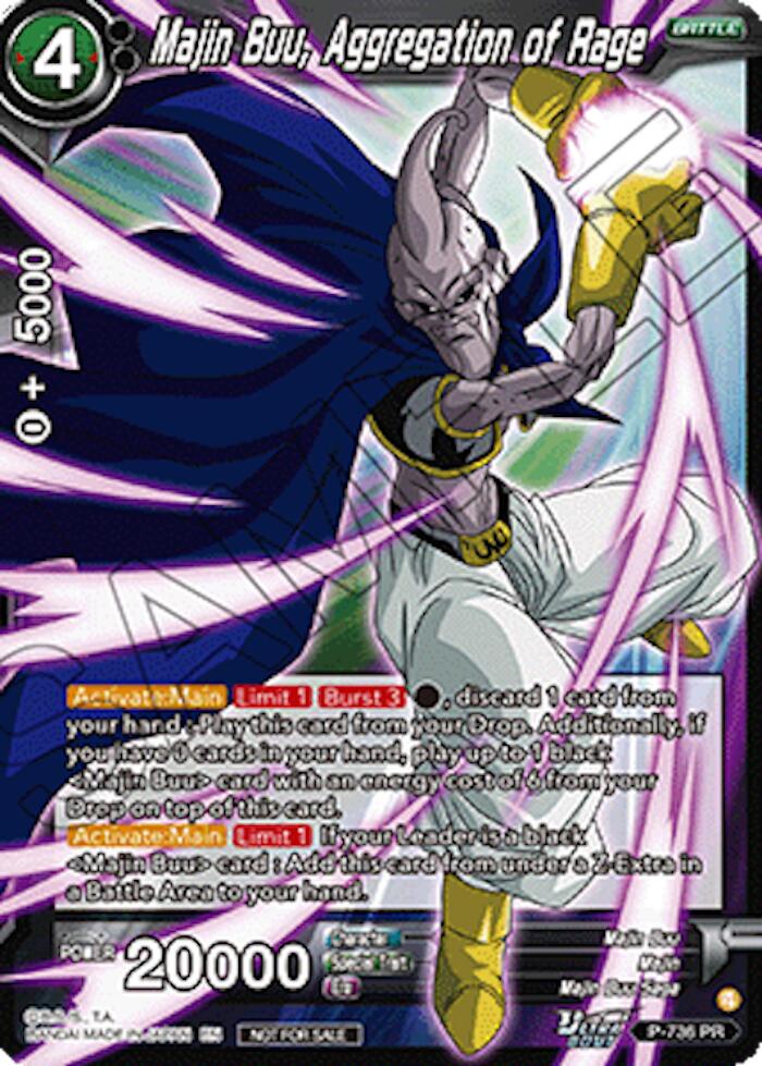 Majin Buu, Aggregation of Rage (Ultra-Bout Series Tournament Pack Vol.2) (P-736) [Tournament Promotion Cards] | Devastation Store