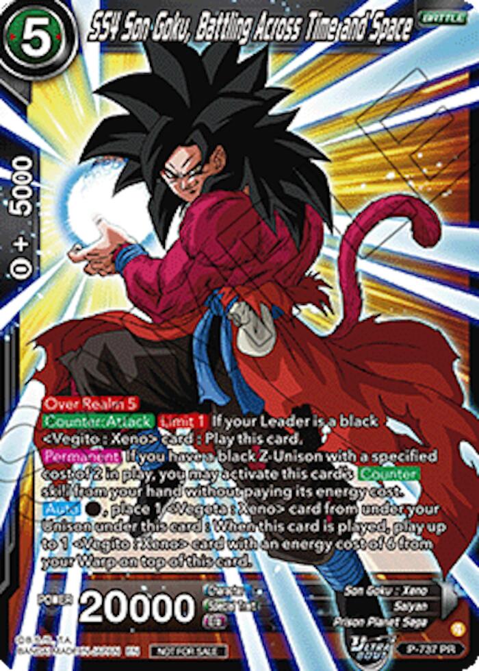 SS4 Son Goku, Battling Across Time and Space (Ultra-Bout Series Tournament Pack Vol.2) (P-737) [Tournament Promotion Cards] | Devastation Store