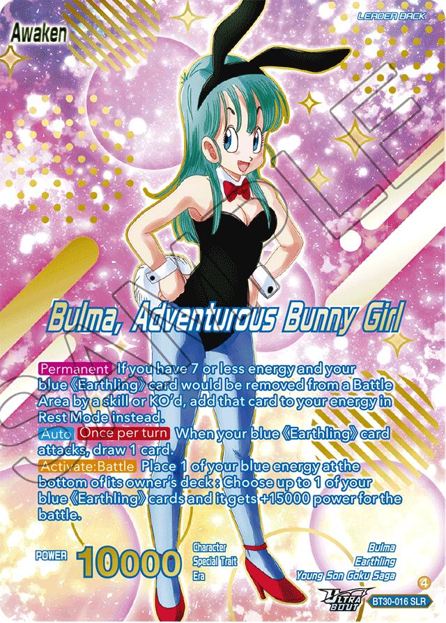 Bulma // Bulma, Adventurous Bunny Girl (SLR) (BT30-016) [Three Glorious Fighters] | Devastation Store