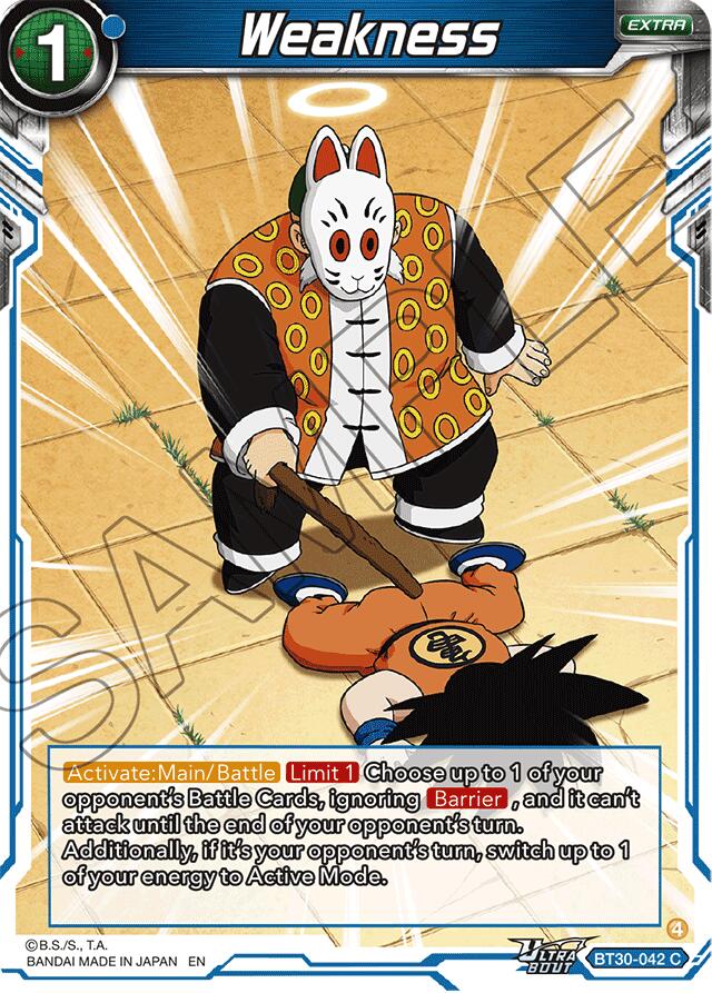 Weakness (BT30-042) [Three Glorious Fighters] | Devastation Store