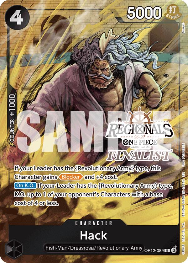Hack (Regionals Finalist Card Set 26-27) [One Piece Promotion Cards] | Devastation Store