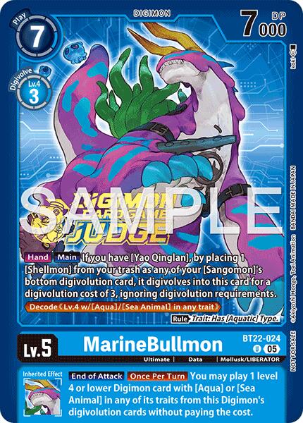 MarineBullmon [BT22-024] (Judge Pack 9) [Cyber Eden] | Devastation Store
