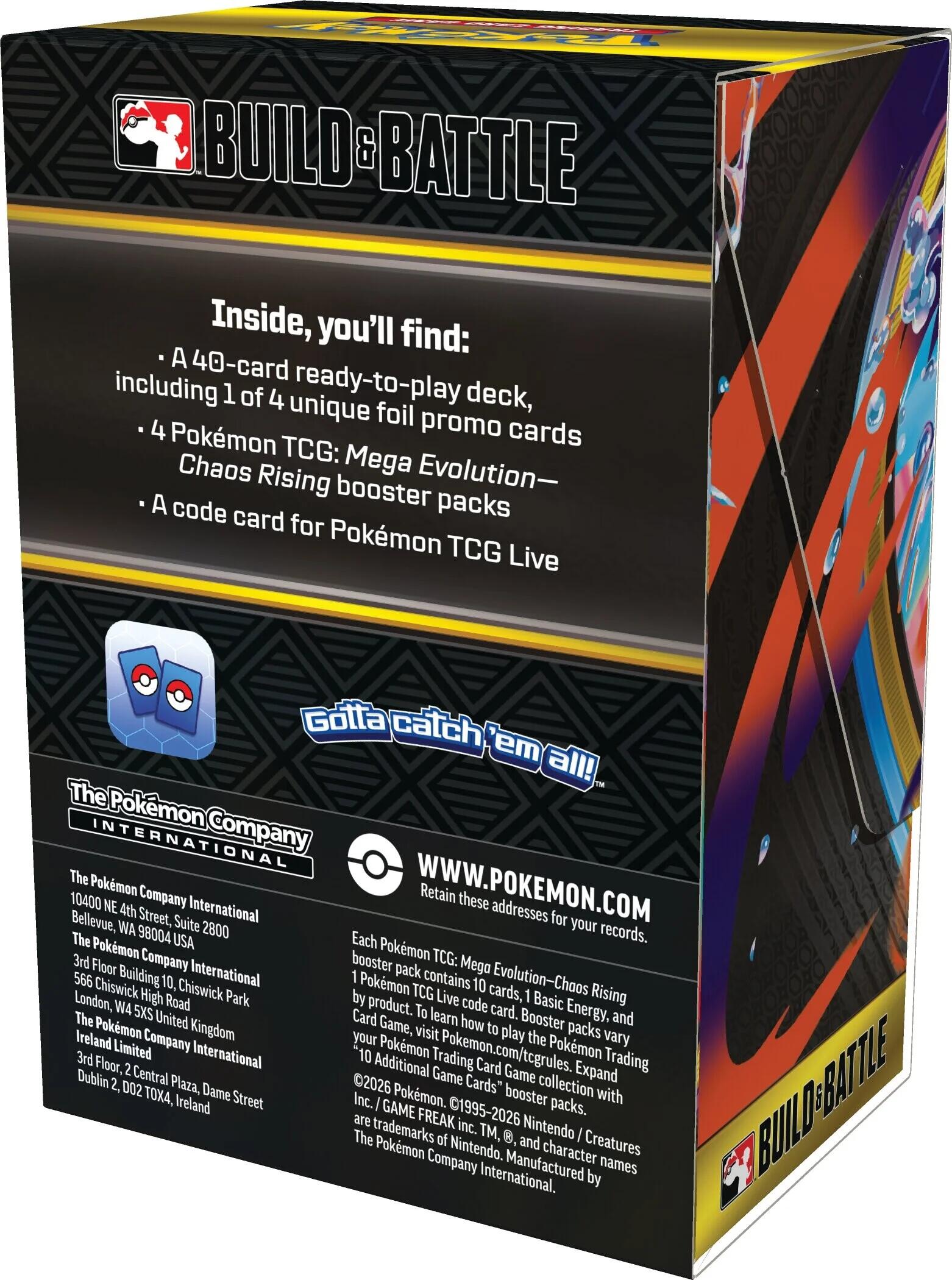 Mega Evolution: Chaos Rising Build & Battle Box | Devastation Store