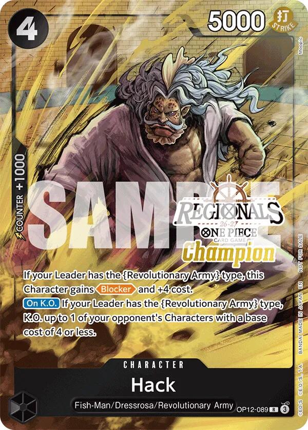 Hack (Regionals Champion Card Set 26-27) [One Piece Promotion Cards] | Devastation Store
