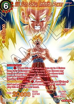 SS Son Goku, Infinite Power (SPR) (BT30-003) [Three Glorious Fighters] | Devastation Store