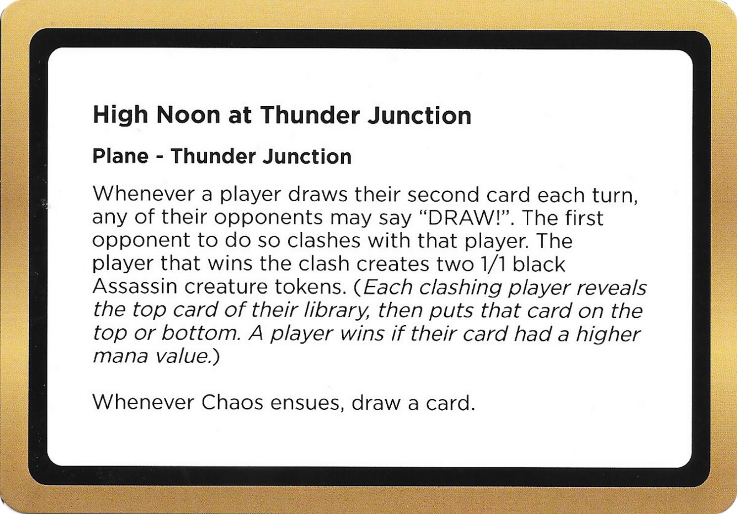 High Noon at Thunder Junction (Black Lotus Unknown Planechase) [Oversize Cards] | Devastation Store