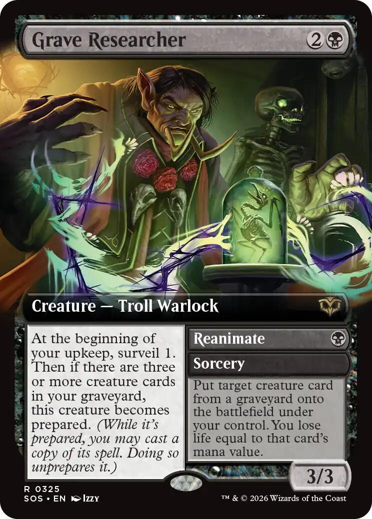 Grave Researcher (Extended Art) [Secrets of Strixhaven] | Devastation Store