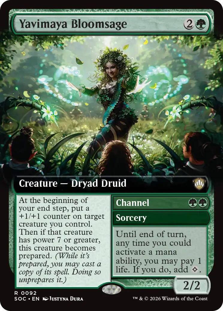 Yavimaya Bloomsage (Extended Art) [Secrets of Strixhaven Commander] | Devastation Store
