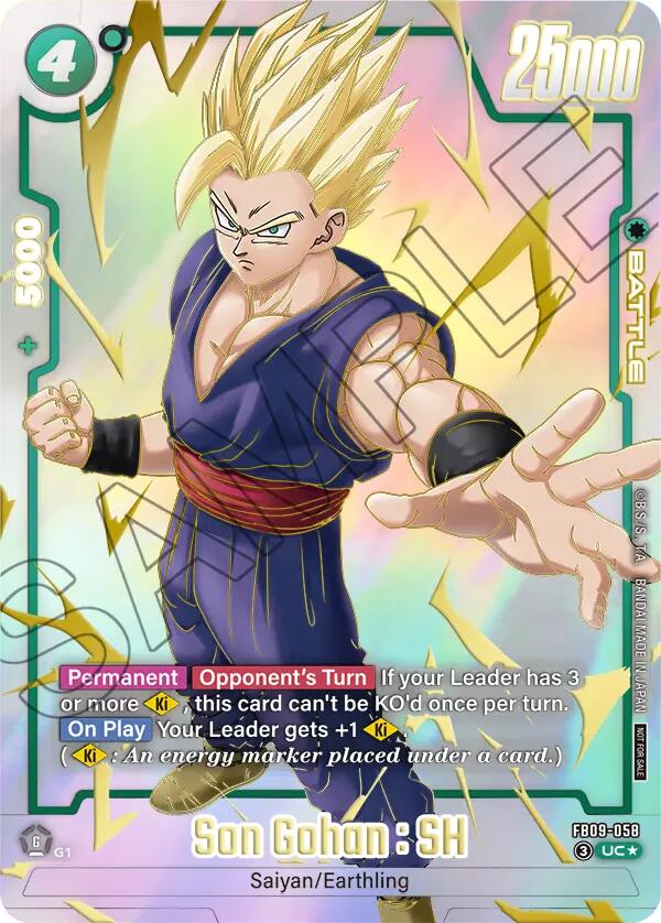 Son Gohan : SH (FB09-058) (Limited Pack 26-27 WAVE1) [Fusion World Tournament Cards] | Devastation Store