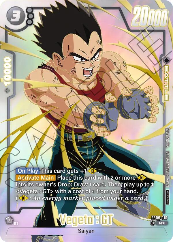 Vegeta : GT (FB09-116) (Limited Pack 26-27 WAVE1) [Fusion World Tournament Cards] | Devastation Store
