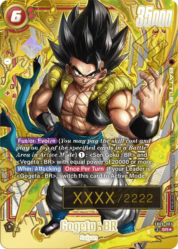 Gogeta : BR (FB09-007) (Serial Numbered) [Fusion World Tournament Cards] | Devastation Store