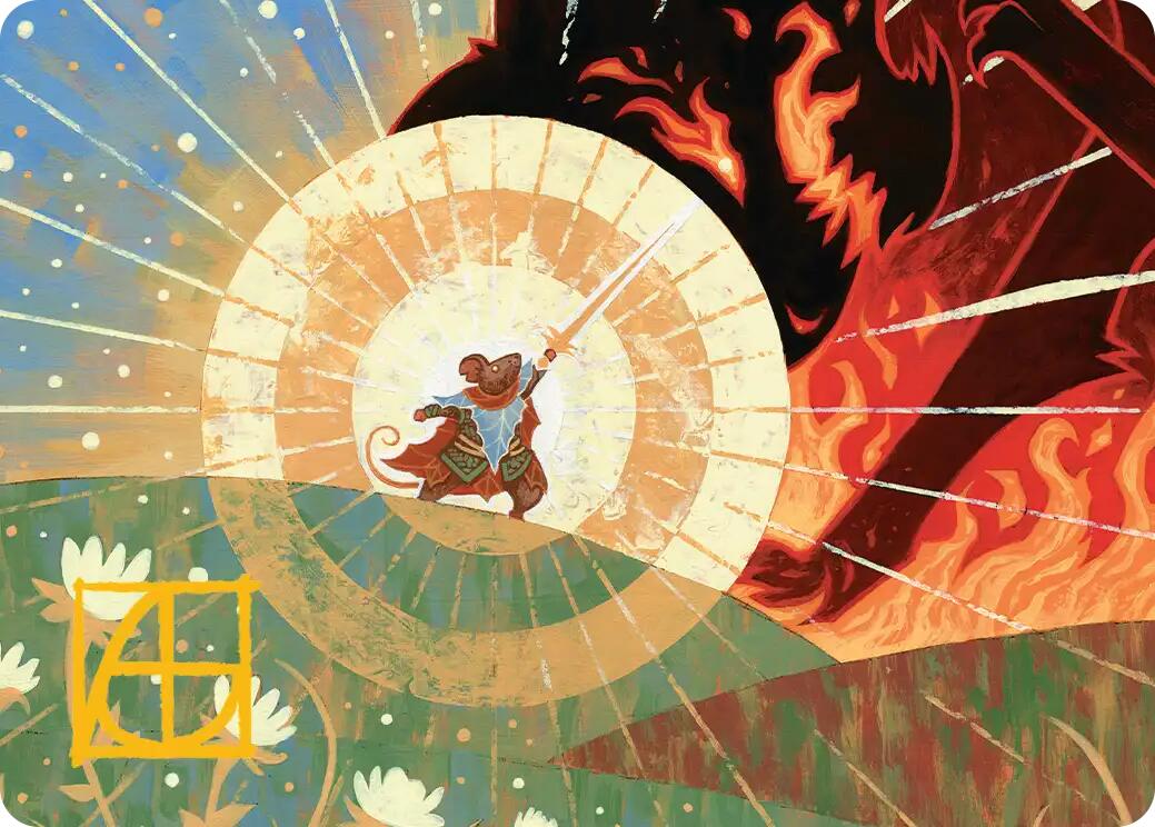 Repel Calamity Art Card (Gold-Stamped Signature) [Secrets of Strixhaven Art Series] | Devastation Store