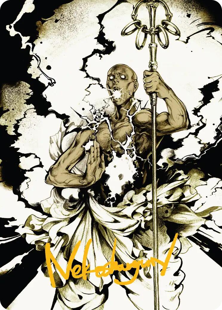 Burst Lightning Art Card (Gold-Stamped Signature) [Secrets of Strixhaven Art Series] | Devastation Store