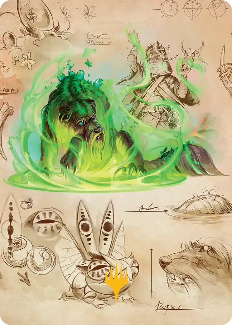 Germination Practicum Art Card (Gold-Stamped Planeswalker Symbol) [Secrets of Strixhaven Art Series] | Devastation Store