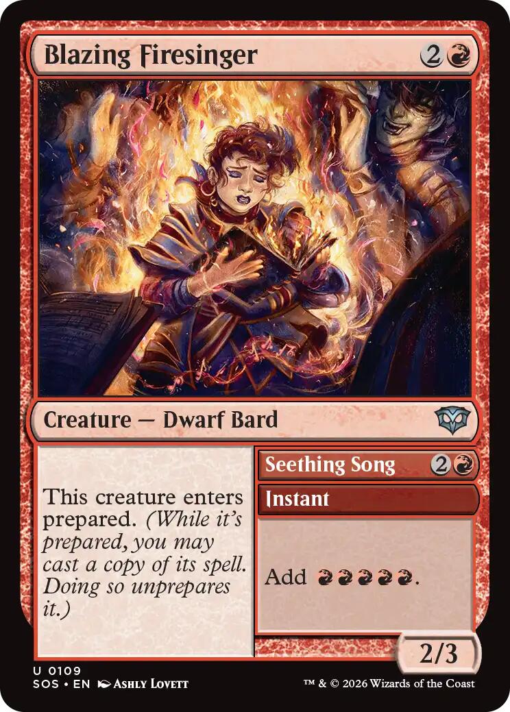 Blazing Firesinger [Secrets of Strixhaven] | Devastation Store
