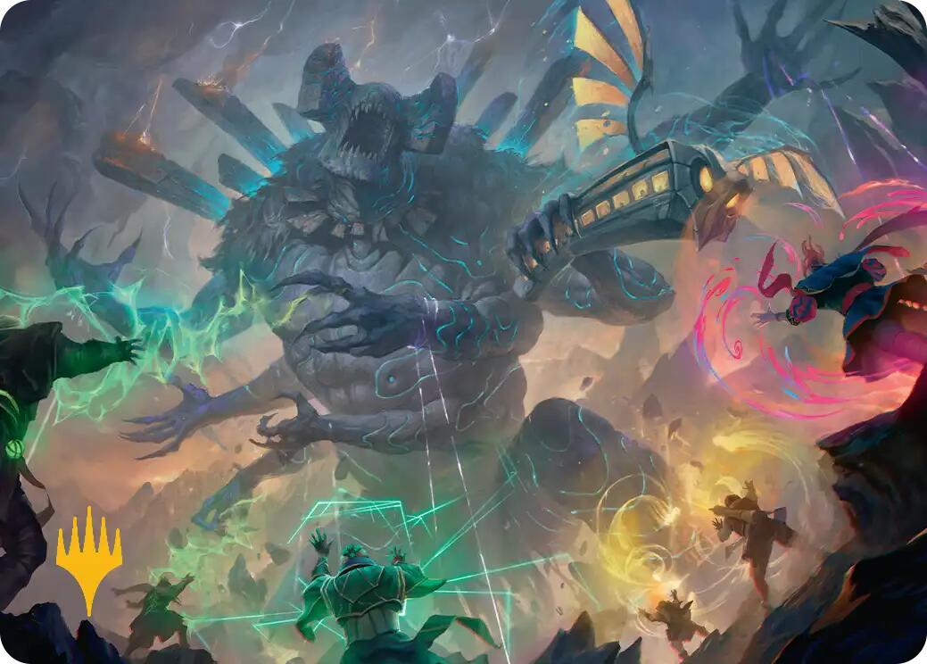 Moment of Reckoning Art Card (Gold-Stamped Planeswalker Symbol) [Secrets of Strixhaven Art Series] | Devastation Store