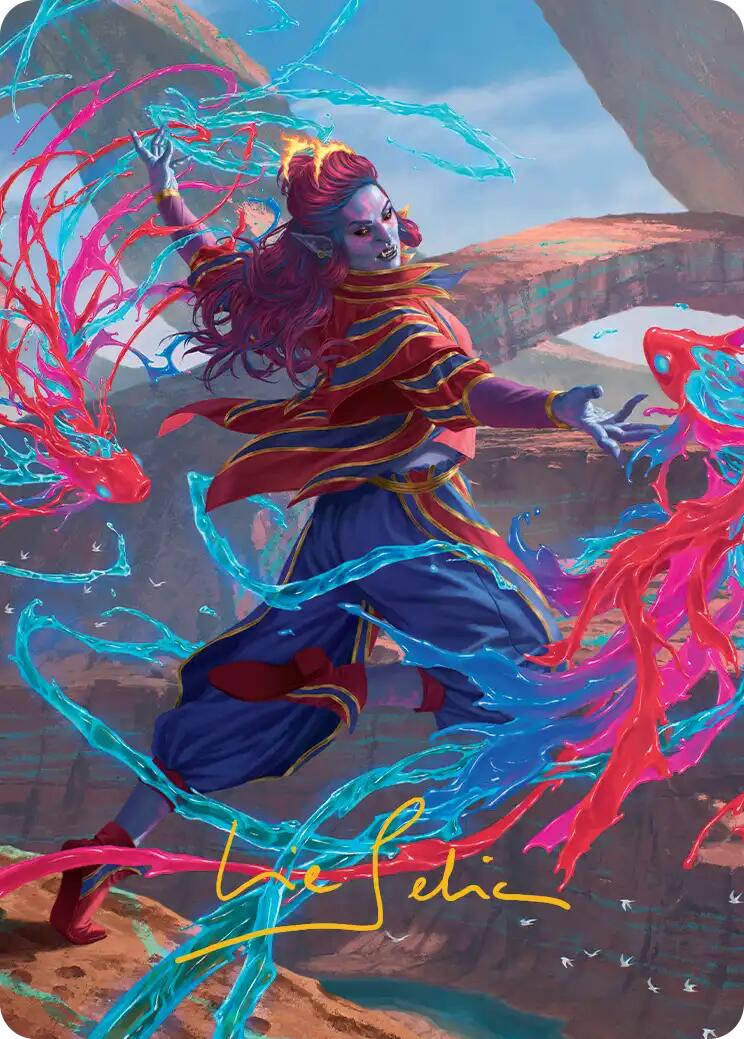 Rootha, Mastering the Moment Art Card (Gold-Stamped Signature) [Secrets of Strixhaven Art Series] | Devastation Store