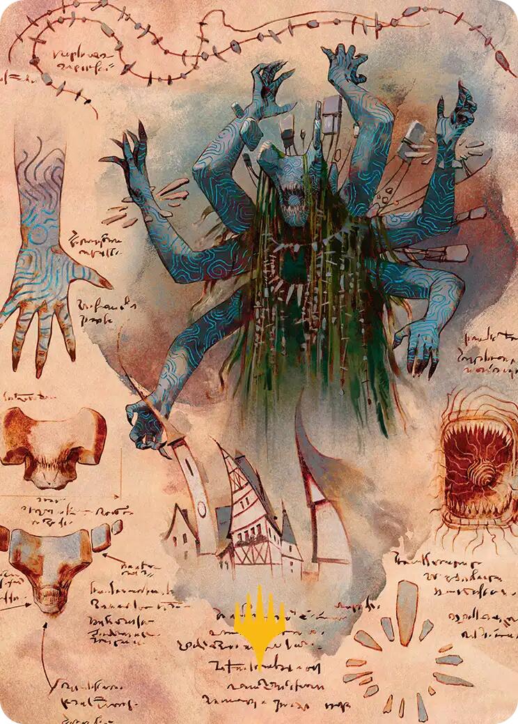 The Dawning Archaic Art Card (Gold-Stamped Planeswalker Symbol) [Secrets of Strixhaven Art Series] | Devastation Store