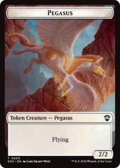 Pegasus // Inkling (0022) Double-Sided Token [Secrets of Strixhaven Commander Tokens] | Devastation Store