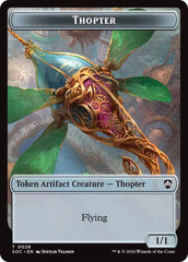 Thopter // Fractal (0004) Double-Sided Token [Secrets of Strixhaven Commander Tokens] | Devastation Store