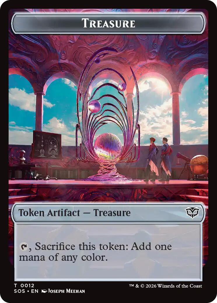 Elemental (0020) // Treasure Double-Sided Token [Secrets of Strixhaven Commander Tokens] | Devastation Store