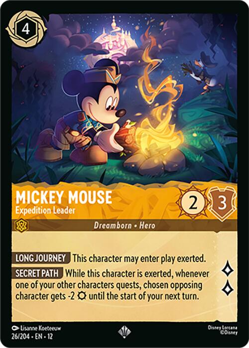 Mickey Mouse - Expedition Leader (26/204) [Wilds Unknown] | Devastation Store