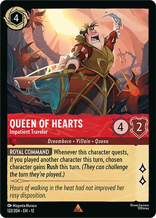 Queen of Hearts - Impatient Traveler (122/204) [Wilds Unknown] | Devastation Store