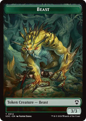 Beast // Primo, The Indivisible Double-Sided Token [Secrets of Strixhaven Commander Tokens] | Devastation Store