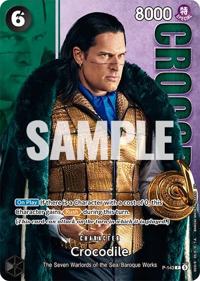 Crocodile (P-143) (Premium Card Collection -Live Action Edition Vol.2 Baroque Works-) [One Piece Promotion Cards] | Devastation Store