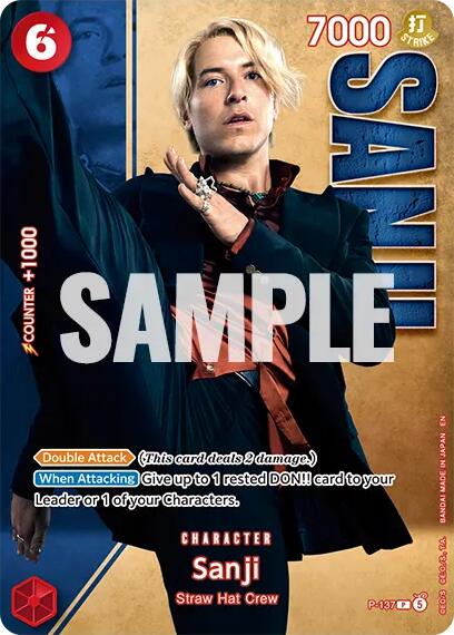 Sanji (P-137) (Premium Card Collection -Live Action Edition Vol.2 Straw Hat Crew-) [One Piece Promotion Cards] | Devastation Store