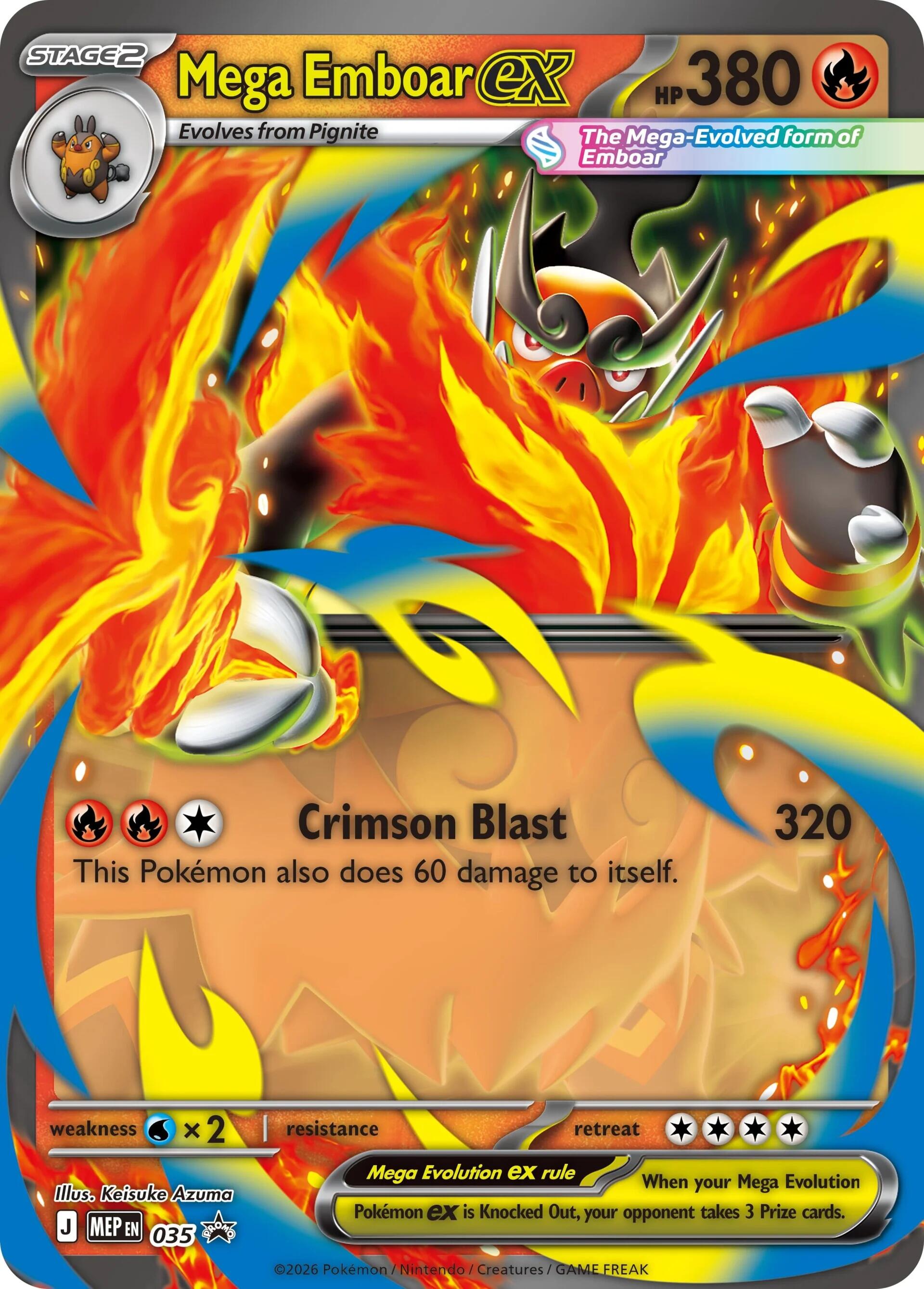 Mega Emboar ex (035) [Mega Evolution Promo] | Devastation Store