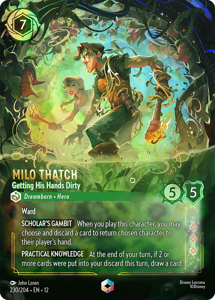 Milo Thatch - Getting His Hands Dirty (Enchanted) (230/204) [Wilds Unknown] | Devastation Store