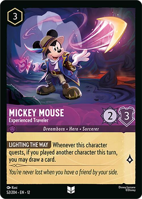 Mickey Mouse - Experienced Traveler (52/204) [Wilds Unknown] | Devastation Store