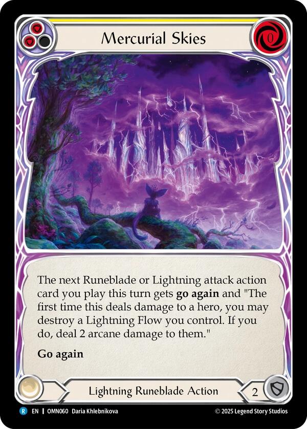 Mercurial Skies (Yellow) [OMN060] (Omens of the Third Age) | Devastation Store