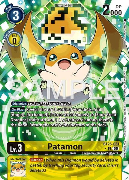 Patamon [BT25-031] (Full Art) [Dual Revolution] | Devastation Store