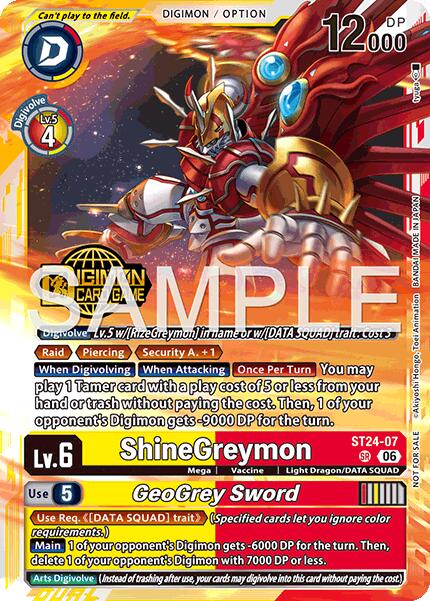 ShineGreymon // GeoGrey Sword [ST24-07] (Welcome Tamers Pack Vol.2) [Starter Deck: Data Squad] | Devastation Store