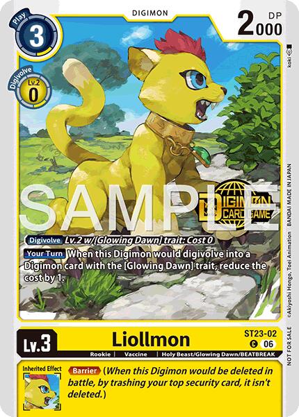 Liollmon [ST23-02] (Welcome Tamers Pack Vol.2) [Starter Deck: Beatbreak Release Event Cards] | Devastation Store