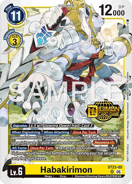Habakirimon [ST23-05] (Welcome Tamers Pack Vol.2) [Starter Deck: Beatbreak Release Event Cards] | Devastation Store