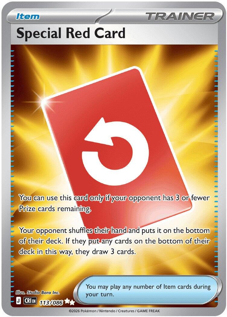 Special Red Card (113/086) [Mega Evolution: Chaos Rising] | Devastation Store