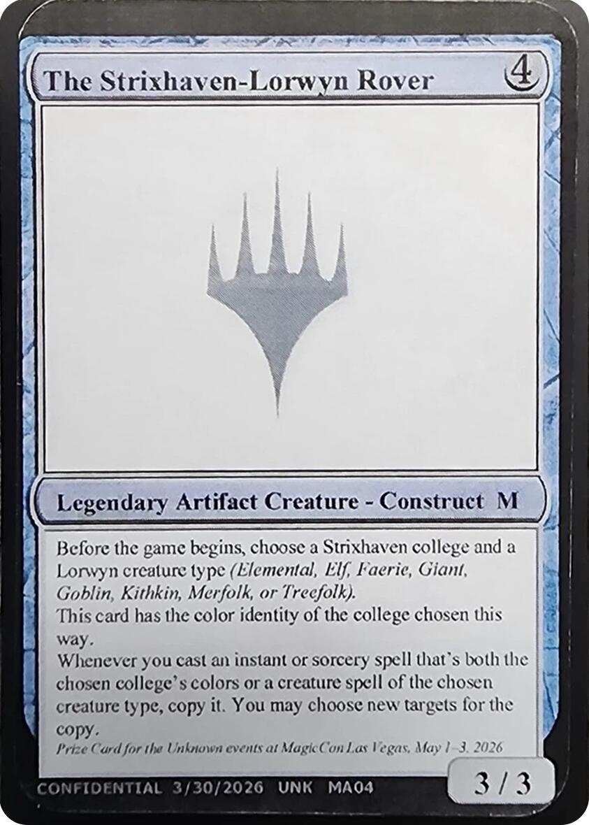 The Strixhaven-Lorwyn Rover [Unknown Event] | Devastation Store