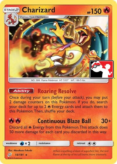 Charizard (14/181) (Library Exclusive) [Sun & Moon: Team Up] | Devastation Store