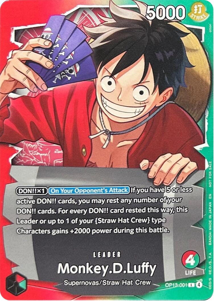 Monkey.D.Luffy (OP13-001) (Ichiban Kuji Exclusive) [One Piece Promotion Cards] | Devastation Store