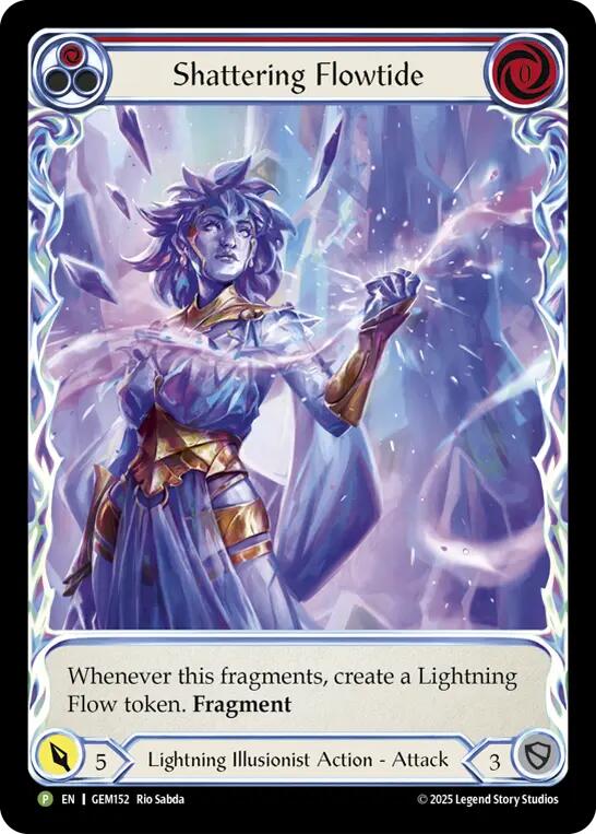 Shattering Flowtide (Red) [GEM152] (Gem Pack 5)  Rainbow Foil | Devastation Store