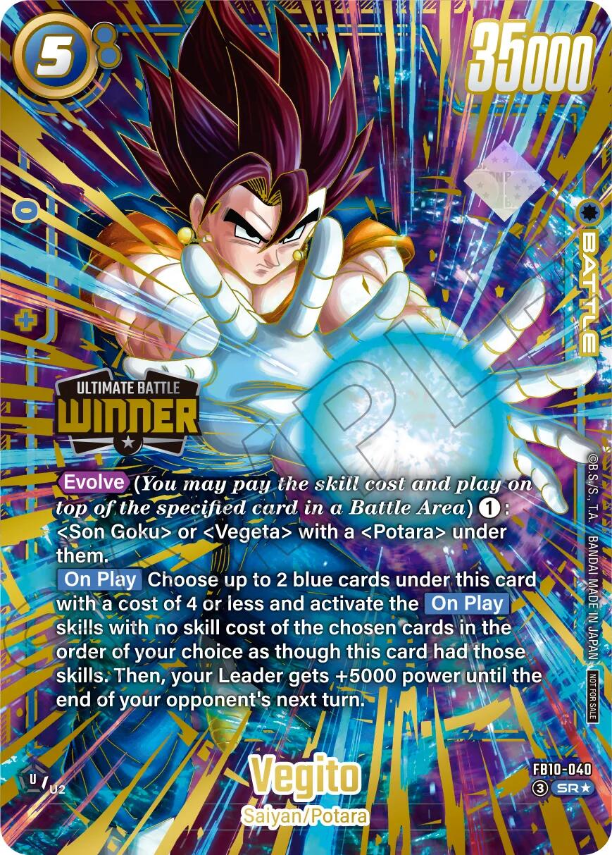 Vegito (FB10-040) (Ultimate Battle 2026 Vol. 3 Winner) [Fusion World Tournament Cards] | Devastation Store