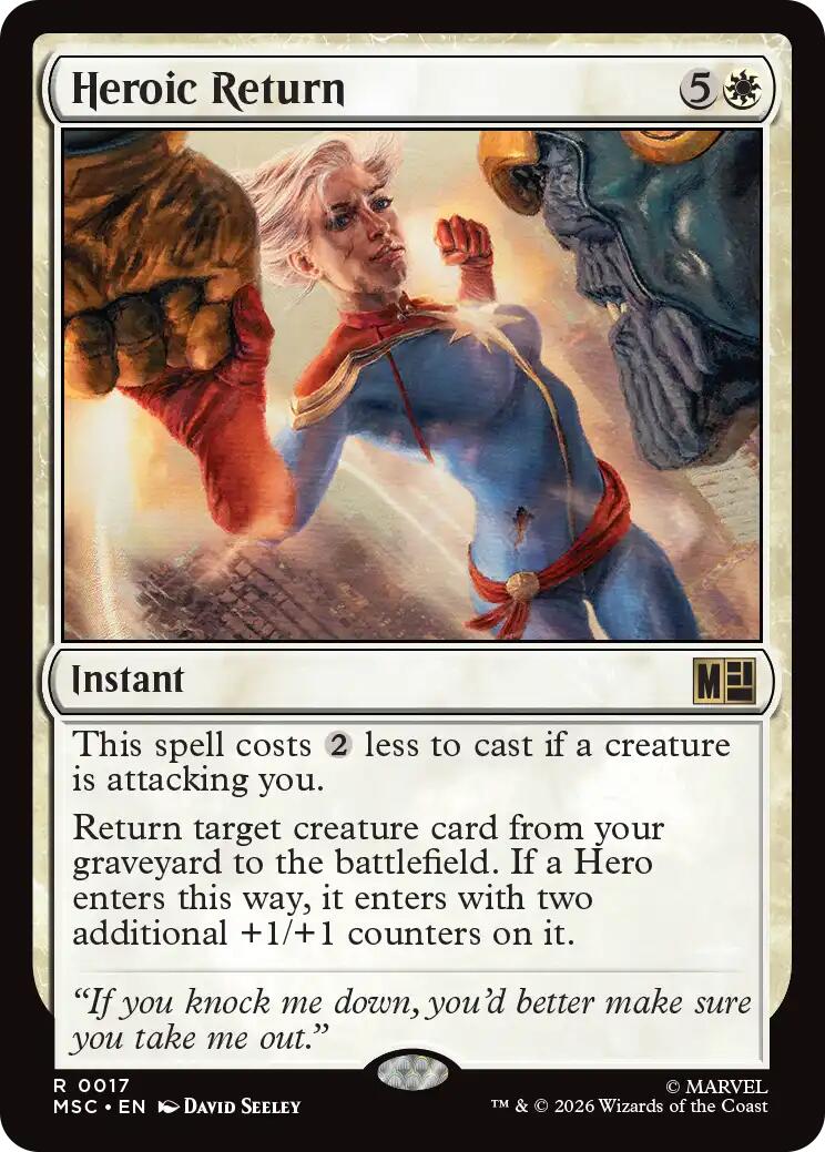 Heroic Return (Surge Foil) [Marvel Super Heroes Commander] | Devastation Store