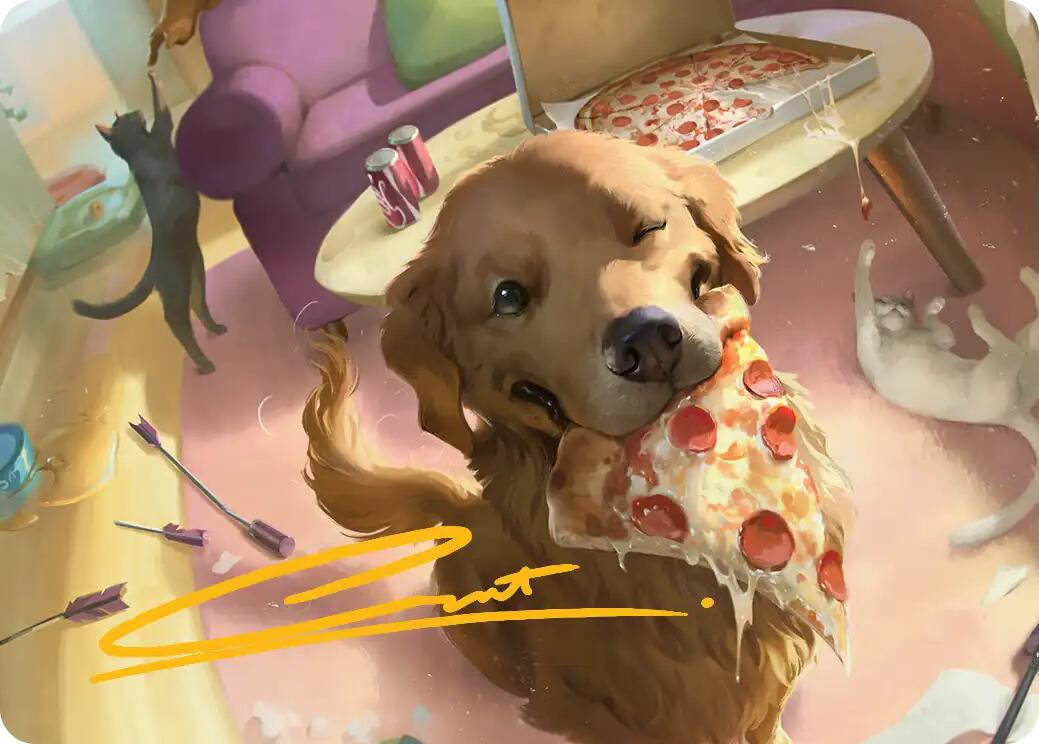 Lucky the Pizza Dog Art Card (Gold-Stamped Signature) [Marvel Super Heroes Art Series] | Devastation Store