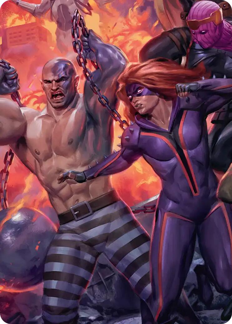Absorbing Man and Titania Art Card [Marvel Super Heroes Art Series] | Devastation Store