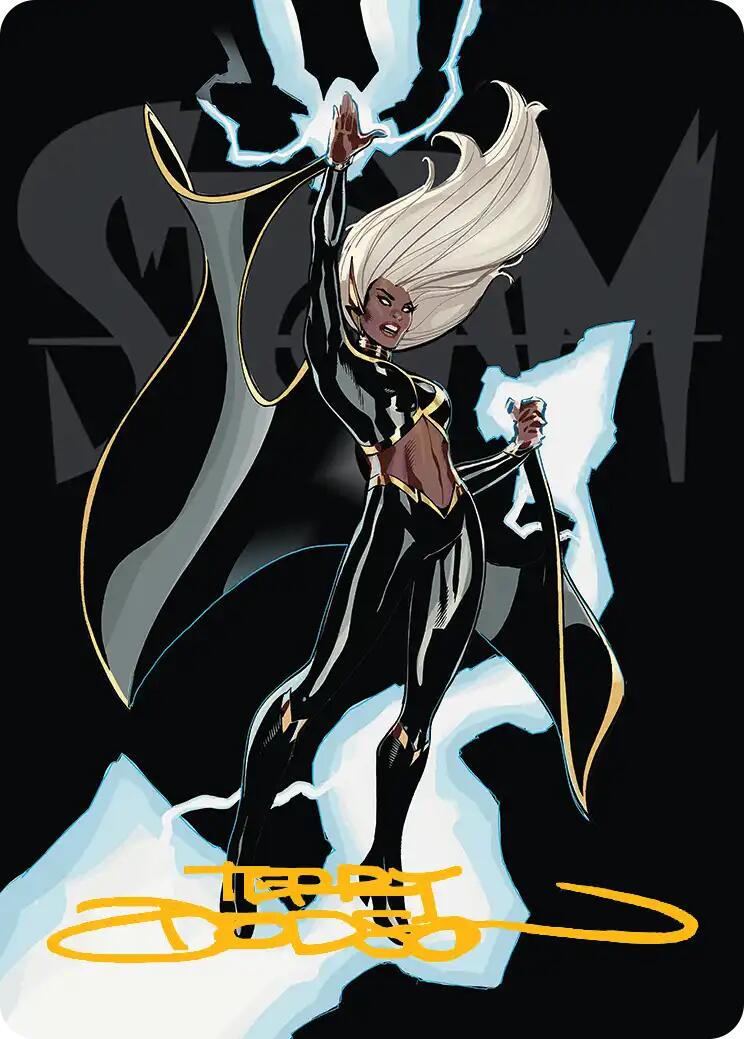 Storm, Windrider Art Card (Gold-Stamped Signature) [Marvel Super Heroes Art Series] | Devastation Store