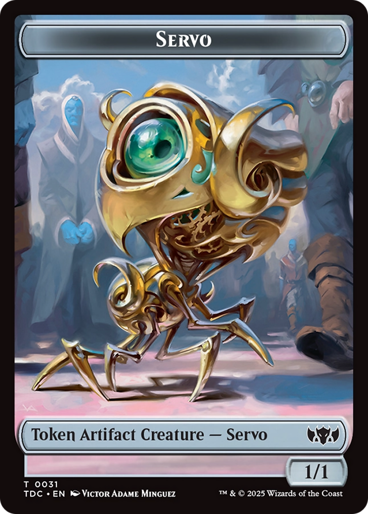 Servo // Warrior Double-Sided Token [Tarkir: Dragonstorm Commander Tokens] | Devastation Store